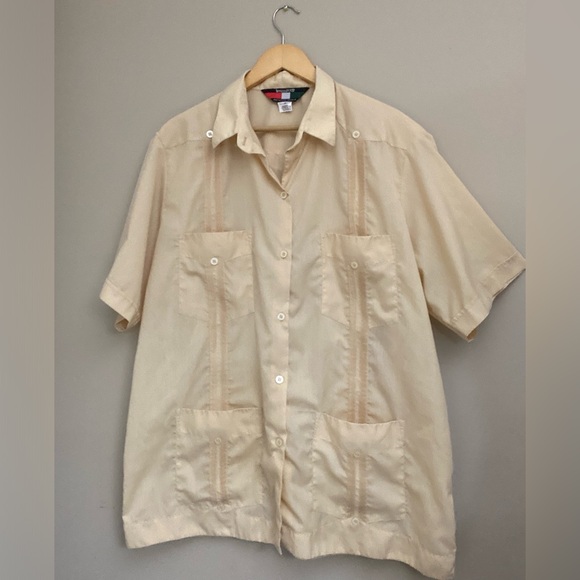 D’ACCORD AUTHENTIC CUBAN GUAYABERA SHIRT - Picture 1 of 8